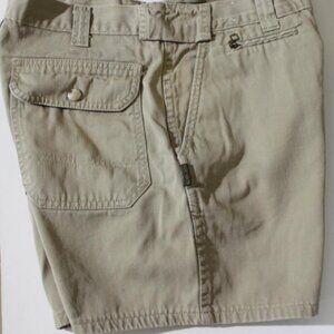 Polo By Ralph Lauren Khaki Cotton Shorts Waist 28" Inseam 3.5" Women's sz 8